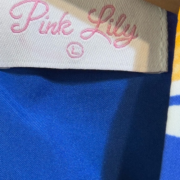 PINK LILY Mini Cut-out Romper Woven Ring Accent Large - Picture 5 of 7